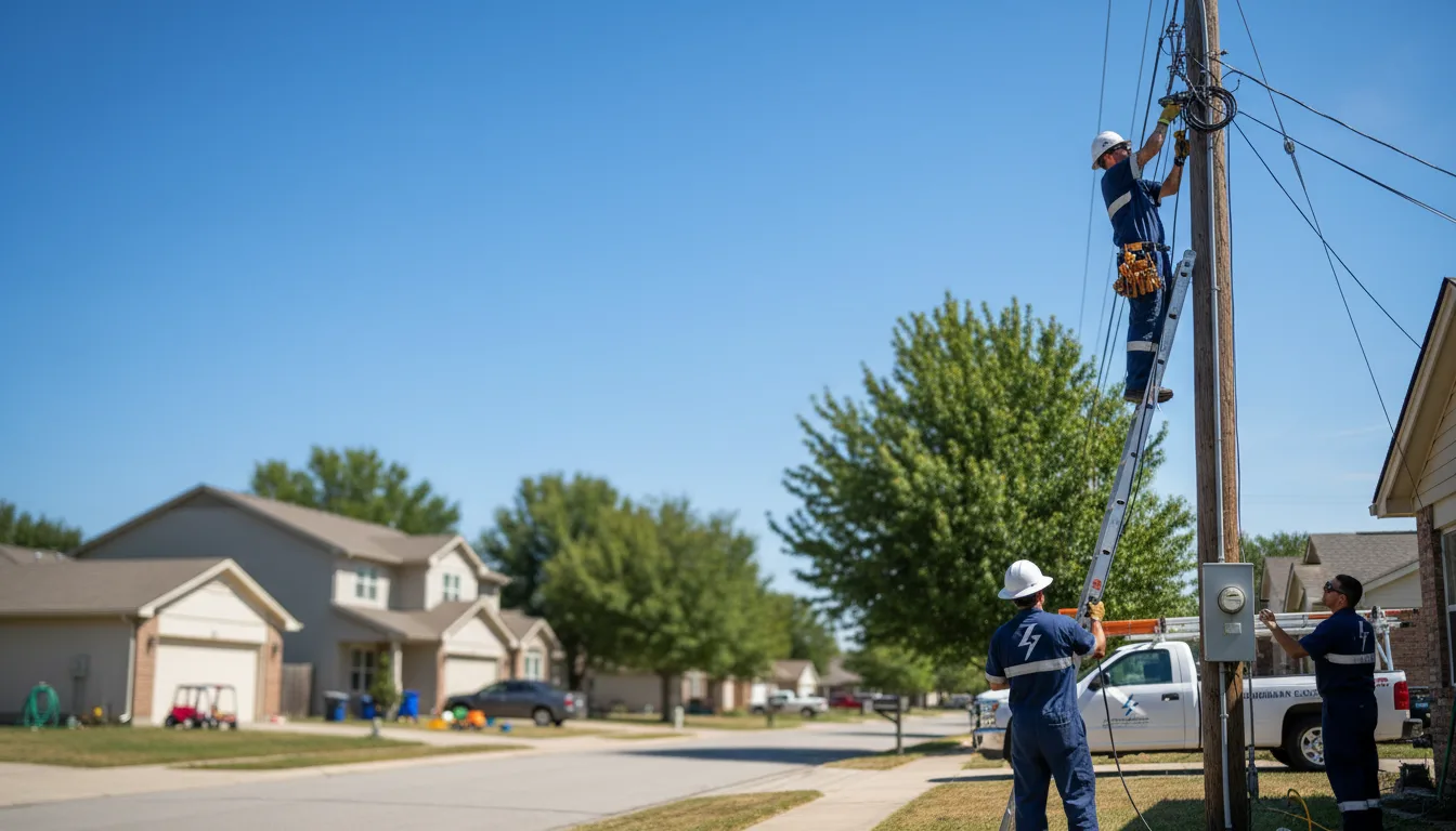 Residential electrician providing installation services in Calmar, IA